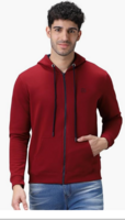 Urbano Fashion Men's Color Block Winter Hooded Sweatshirt