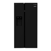 VOLTAS beko 634 Litres Frost Free Side by Side Refrigerator with Neo Frost Dual Cooling (RSB655GBRF, Glass Black)