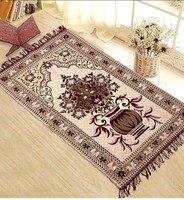  Weavers Villa Prayer Mat/Aasan/Meditation Mat/Multipurpose Velvet Rug Mats.. [Size: 70cm X 110cm] 