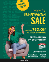 Pepperfry Simply Woman Sale Upto 75% off + 20% Cashback