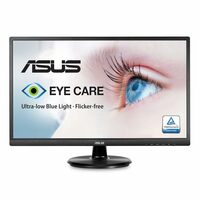 ASUS VA249HE Eye Care Monitor - 23.8"/60.5 cm LED 1920 x 1080 Pixels with 178° Wide Viewing Angle, Full HD 1080p, Flicker Free, Blue Light Filter, Anti Glare, HDMI, Black
