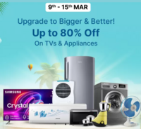 Flipkart Big Upgrade sale Up to 80 % off  + 10 % Bank offers (9-15 mar)