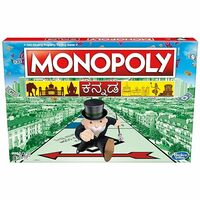 Hasbro Gaming Monopoly Board Game Board Game in Kannada (ಕನ್ನಡ) for Families and Kids Ages 8 and Up