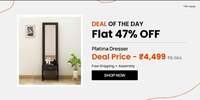 Pepperfry Deal of the Day: Platina Dresser in Wenge Finish, By Crystal Furnitech