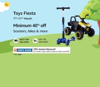 Toy's Fiesta at Minimum 40% off on Toys & Games (07th-11th March)