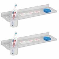 Kamal Bathroom Straight Shelf 3 in 1 - Neo (Set of 2)