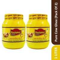 Panchamrut 1 Litre Desi Cow Ghee| Immunity Booster and 100% Pure Cow Ghee| Pure Ghee  (Pack  of  2)