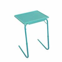 TABLE MAGIC Metal-Cyan Blue-18-In-1 Multipurpose Laptop Table 6 Height Adjustable,Suitable For 16" Laptop,Home&Study Use