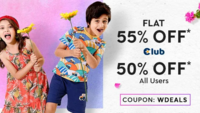 Firstcry-Flat 50% OFF* on selected fashion products
