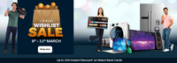 Croma Wishlist Sale (8th-11th March)- Upto 50% off + Up to 10% Instant Discount on Select Bank Cards