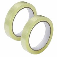 AIPL BOPP Packaging Clear Tape - 24MM x 50 Meter| Pack of 2 | for Packaging, Decorating and DIY works