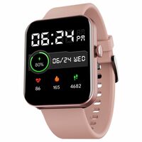 boAt Wave Leap Call Smart Watch with 1.83" HD Display, Advanced Bluetooth Calling, Coins,Multiple Watch Faces,Multi-Sports Modes, IP68, HR & SpO2, Metallic Design,Weather Forecasts(Cherry Blossom)