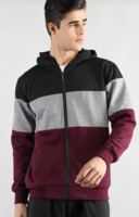 CHKOKKO Men Colourblocked Outdoor Hooded Bomber Jacket