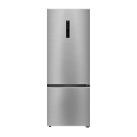Haier 325 Litres 3 Star Frost Free Double Door Bottom Mount Convertible Refrigerator with Triple Inverter Technology (HRB-3753BBS-P, Brushline Silver)