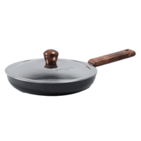 WONDERCHEF Ebony Frying Pan with Lid (Hard Anodized Coating, 63152887, Black)