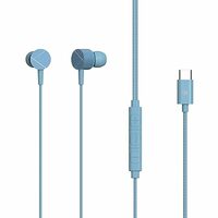ZEBRONICS Zeb Buds C2 in Ear Type C Wired Earphones with Mic Braided 1.2 Metre Cable (Blue)