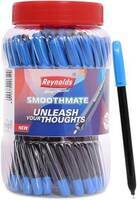 Reynolds SMOOTHMATE Ball Pen (Pack of 40, Blue)