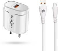 Callmate 12 W Qualcomm 3.0 3.1 A Mobile Charger with Detachable Cable  (White, Cable Included)