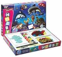 Smart Picks Hobby Arts Senior Water World Stencil Art & Craft kit with Glitter Colors