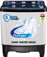 realme TechLife 7 kg 5 Star rating Semi Automatic Top Load Washing Machine White, Black