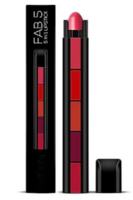 INDIANA HUDA 5in1 Lipstick|Long Lasting|Non Drying with Intense Color Payoff|Easy to Use  (Red Shades Multicolor, 7.5 g)