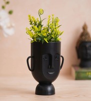 Black Plastic Desk Pot, By eCraftIndia