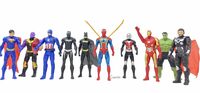 Camin Superhero Action Figure Toy Set of 10 Superheroes Toys | Action Figure Toys of 10 Superheroes for Kids