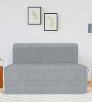 Acum 8 Inch Foam (72x36) In Grey Colour Single Size Sofa Cum Foldable Mattress,