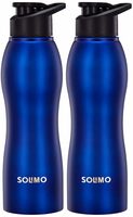 Solimo Spill-Proof Steel Water Bottle (Pack Of 2)