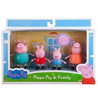 MIMY Peppa Pig Family Set of 4, Peppa Pig, George, Daddy Pig,(4 Set Pepa Pig Family Set)