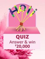 Holi Edition Quiz, Answer & Win ₹20,000*