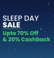 Pepperfry: Sleep Day Sale - Upto 70% off & 20% Cashback