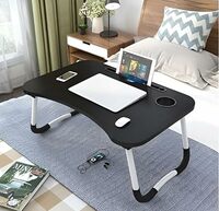 MemeHo® Smart Standard Multi-Purpose Laptop Table(Black)