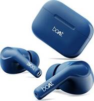 boAt Airdopes 161 with 40 Hours Playback, ASAP Charge & 10mm Drivers Bluetooth Headset  (Cool Sapphire, True Wireless)