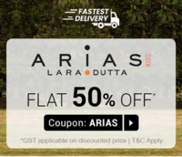 Firstcry-ARIAS Kids - Flat 50% Off on Entire Range