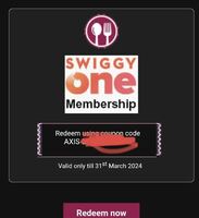 Axis Credit Card Sending Free Swiggy One For 3 Months