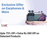 BoAt: Upto 75% OFF + Extra Rs.500 Discount on Selected Products