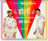 Ajio Holi Store - 40% - 80% OFF [App Access]