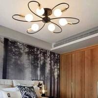 Cruv Chandelier Jhoomar Lights for Bedroom, Restaurants and Over DIning Table (Black) Chandelier Ceiling Lamp (Black)