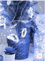 Homesake Warm White 8 Mode Curtain LED String Lights