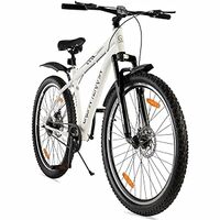 Urban Terrain Bolt Cycle/Bicycle MTB 27.5T Single Speed Bike with Front Suspension & Dual Disc Brake Cycle for Men/Boys Mountain Bike (UT5000S27.5,White)
