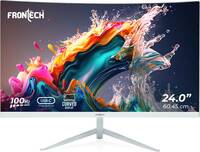 Frontech Pro-Series TRIPLE INBUILT PORTS- HDMI, VGA & TYPE-C | 24 inch Curved Full HD LED Backlit VA Panel Gaming Monitor