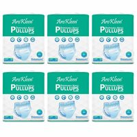 AROKLEEN Premium Adult Pull-Up Diaper Pants Large Size, 60 Count | Waist Size 75-140 CM | 30"-55" Inches | Unisex | High Absorbency | Leak-Proof Protection Pack of 6