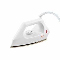 Orient Electric Fabrismooth 1000 Watt Dry Iron for clothes with Weilburger Coated Non Stick Soleplate | Silver Layered Thermostat for Better Heat Conductivity| 2 Years Replacement Warranty