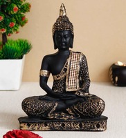 Lord Buddha Gold Polyresin Idol, By eCraftIndia
