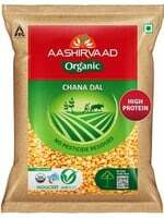 Aashirvaad Organic Chana Dal, 500 g, 100% Organic Chana Dal, Rich in Protein (Location Specific)