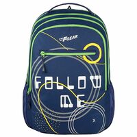 F Gear Follow me Laptop School Bag 35L Navy Green Backpack