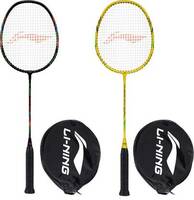 LI-NING XP 2020 Black, Yellow Strung Badminton Racquet  (Pack of: 2, 90 g)