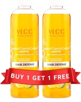 VLCC Dandruff Care & Control Shampoo - B1G1 - 350ml X 2 (700ml) | Anti-Dandruff Shampoo | Scalp Health, Deep Scalp Cleaning | With Orange & Lemon Oil