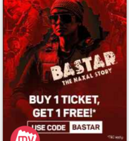 Bookmyshow - Bastar Movie BOGO Offer (Buy One Get One Movie Ticket Free Offer)
